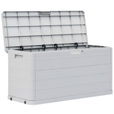 vidaXL világosszürke kerti tárolóláda 280 L (45686) kerti tárolás