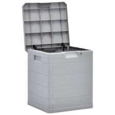 vidaXL világosszürke kerti tárolóláda 90 L (45683) kerti tárolás