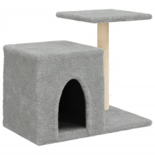 vidaXL világosszürke macskabútor szizál kaparófákkal 50,5 cm (172125) macskabútor