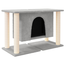 vidaXL világosszürke macskabútor szizál kaparófákkal 50 cm (171658) macskafelszerelés
