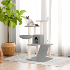 vidaXL Világosszürke macskabútor szizál kaparófákkal 94 cm macskabútor