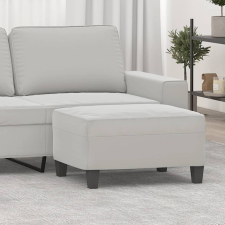 vidaXL világosszürke mikroszálas szövet lábzsámoly 70 x 55 x 41 cm bútor