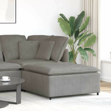 vidaXL világosszürke moduláris kanapé lábzsámoly modul 100x100x48 cm bútor