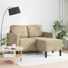 vidaXL világosszürke műbőr 2 üléses kanapé L-alakú kanapéval 125 cm bútor