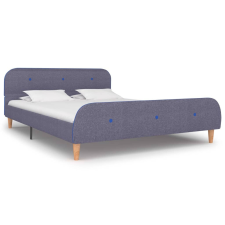 vidaXL világosszürke szövet ágykeret matrac nélkül 135x190 cm ágy és ágykellék