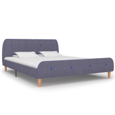vidaXL világosszürke szövet ágykeret matrac nélkül 150x200 cm ágy és ágykellék