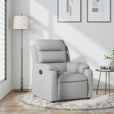 vidaXL világosszürke szövet dönthető fotel bútor