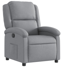 vidaXL világosszürke szövet dönthető fotel (371751) bútor