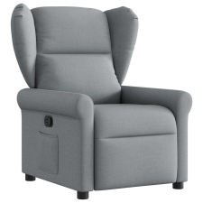 vidaXL világosszürke szövet dönthető fotel (4015656) bútor