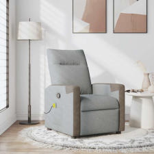 vidaXL világosszürke szövet dönthető masszázsfotel masszázsfotel