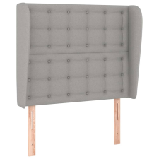 vidaXL világosszürke szövet fejtámla szárnyakkal 103 x 23 x 118/128 cm (3118380) ágy és ágykellék