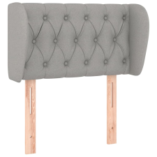 vidaXL világosszürke szövet fejtámla szárnyakkal 83x23x78/88 cm (3117454) ágy és ágykellék