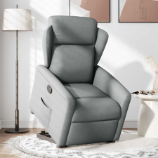 vidaXL világosszürke szövet felállást segítő dönthető fotel (3303134) bútor