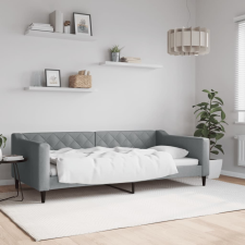 vidaXL világosszürke szövet kanapéágy keret 100 x 200 cm bútor