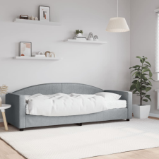 vidaXL világosszürke szövet kanapéágy matraccal 80 x 200 cm ágy és ágykellék