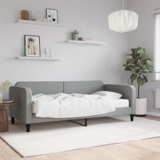 vidaXL világosszürke szövet kanapéágy matraccal 90 x 190 cm ágy és ágykellék