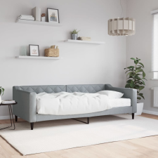vidaXL világosszürke szövet kanapéágy matraccal 90x200 cm ágy és ágykellék