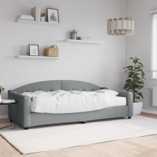 vidaXL világosszürke szövet kanapéágy matraccal 90x200 cm ágy és ágykellék