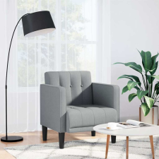 vidaXL világosszürke szövet kanapészék karfás szék 53 cm bútor