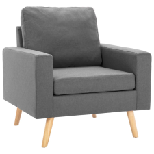 vidaXL világosszürke szövet karosszék (288693) bútor