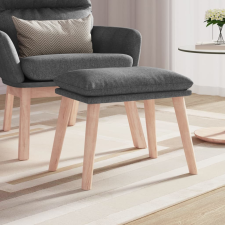 vidaXL világosszürke szövet lábzsámoly 45 x 29,5 x 39 cm bútor