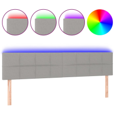 vidaXL világosszürke szövet LED-es fejtámla 160x5x78/88 cm (3121618) ágy és ágykellék