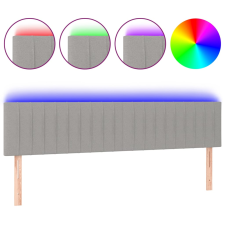 vidaXL világosszürke szövet LED-es fejtámla 180x5x78/88 cm (3121864) ágy és ágykellék