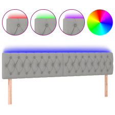 vidaXL világosszürke szövet LED-es fejtámla 180x7x78/88 cm (3121962) ágy és ágykellék