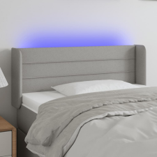 vidaXL világosszürke szövet LED-es fejtámla 83 x 16 x 78/88 cm ágy és ágykellék