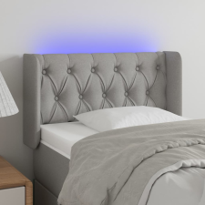 vidaXL világosszürke szövet LED-es fejtámla 83 x 16 x 78/88 cm ágy és ágykellék