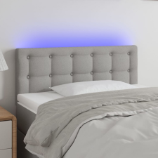 vidaXL világosszürke szövet LED-es fejtámla 90x5x78/88 cm ágy és ágykellék