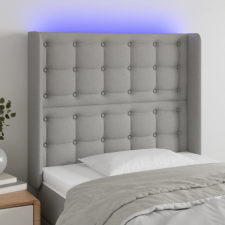 vidaXL világosszürke szövet LED-es fejtámla 93x16x118/128 cm ágy és ágykellék