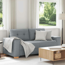 vidaXL világosszürke szövet loveseat kanapé 140 cm bútor