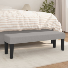 vidaXL világosszürke szövet pad 100 x 30 x 30 cm bútor