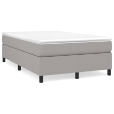 vidaXL világosszürke szövet rugós ágy matraccal 120 x 190 cm ágy és ágykellék