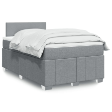 vidaXL világosszürke szövet rugós ágy matraccal 120 x 190 cm ágy és ágykellék