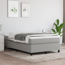 vidaXL világosszürke szövet rugós ágy matraccal 120 x 200 cm ágy és ágykellék