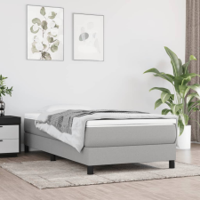 vidaXL világosszürke szövet rugós ágy matraccal 90x190 cm ágy és ágykellék