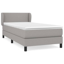 vidaXL világosszürke szövet rugós ágy matraccal 90x190 cm (3126045) ágy és ágykellék