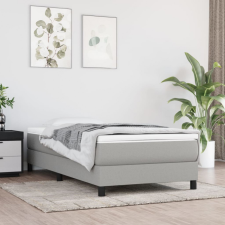 vidaXL Világosszürke szövet rugós ágykeret 80 x 200 cm ágy és ágykellék