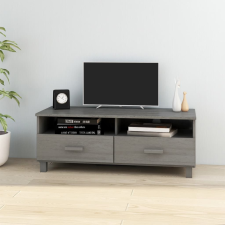vidaXL világosszürke tömör fenyőfa TV-szekrény 106 x 40 x 40 cm bútor