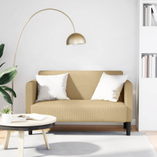 vidaXL világoszöld szürke kordbársony szövet loveseat kanapé 109 cm bútor
