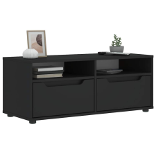 vidaXL VISNES fekete szerelt fa TV-szekrény 100x40x38 cm bútor
