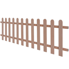 vidaXL WPC léckerítés 200 x 60 cm barna kerti dekoráció