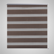 vidaXL Zebra roló 117 x 230 cm Kávészínű lakástextília