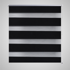 vidaXL Zebra roló 120 x 175 cm Fekete lakástextília