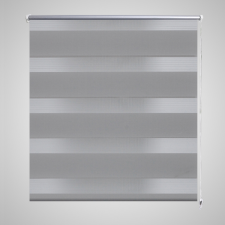 vidaXL Zebra roló 120 x 230 cm Szürke lakástextília