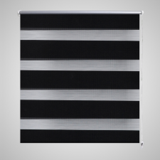vidaXL Zebra roló 70 x 120 cm-es Fekete lakástextília