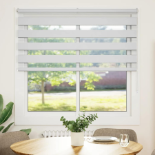 vidaXL zebrafüggönnyel fehér szövetszélesség 140,9 cm poliészter (4014764) lakástextília