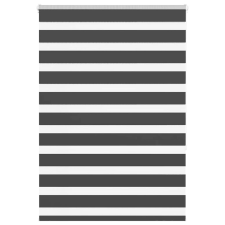 vidaXL zebrafüggönnyel fekete szövetszélesség 105,9 cm poliészter lakástextília